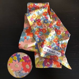 Coach bag scarf and mirror